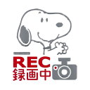 ドライブレコーダーエンブレムステッカー スヌーピー SNOOPY カー用品 ( セーフティサイン ドラレコステッカー ドライブレコーダー カーステッカー 録画中...