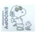 【先着】最大400円OFFクーポン有！ エンブレムステッカー スヌーピー C （ キャラクター ステッカー シール SNOOPY PEANUTS マーク かわいい カー用品 車 可愛い デコレーション デコシール カー アクセサリー メタリック シルバー エンブレム ） 【39ショップ】