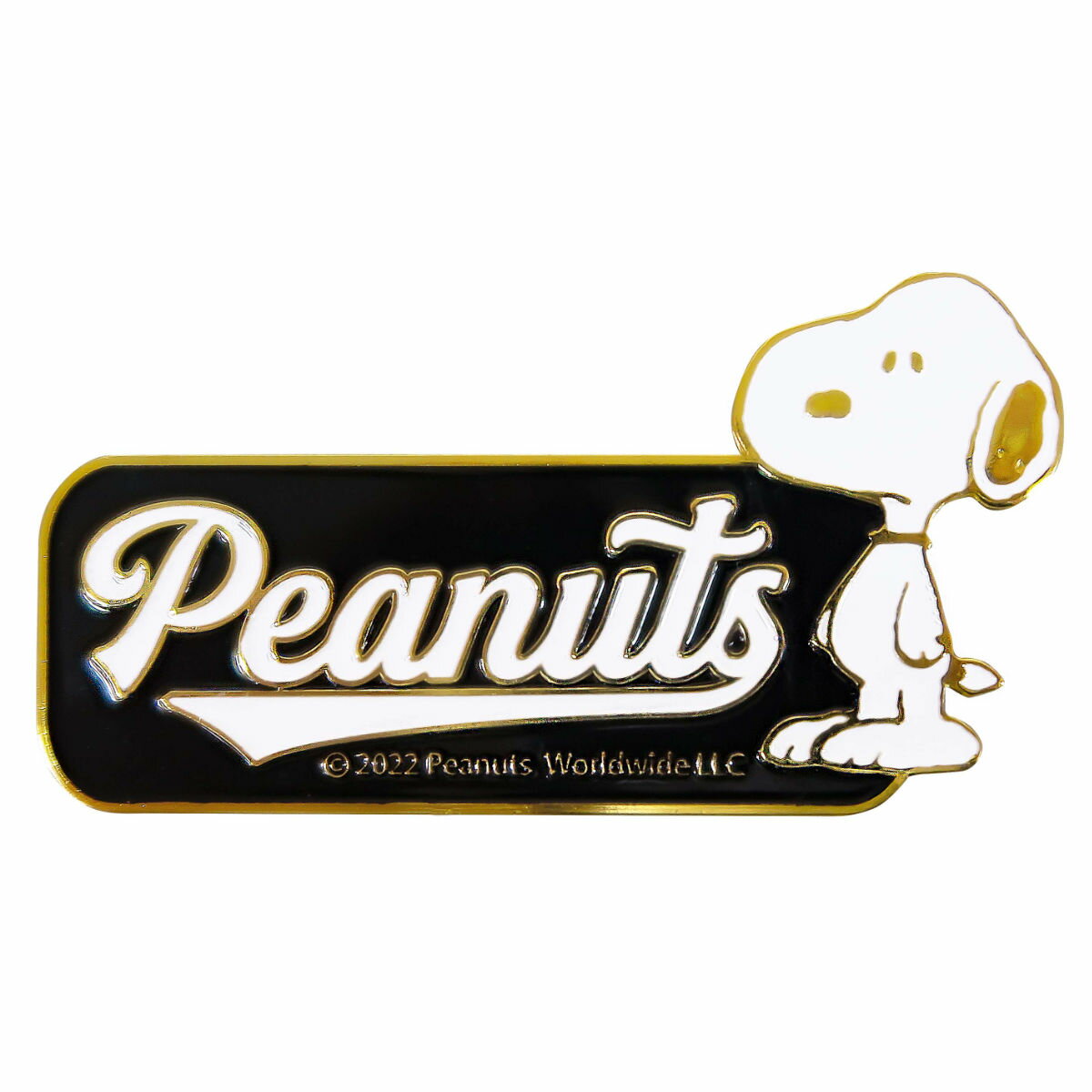 ステッカー エンブレムデコステッカー スヌーピー （ キャラクター シール SNOOPY PEANUTS マーク かわいい カー用品 車 可愛い デコレーション デコシール カー アクセサリー メタリック ゴールド エンブレム ） 【39ショップ】