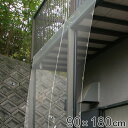 透明シート 間仕切り 90×180cm 作業場 ベランダ ( ビニールカーテン 防風 防雨 雨除け 紫外線カット UVカット 日本製 仕切り クリア 透明 カー...
