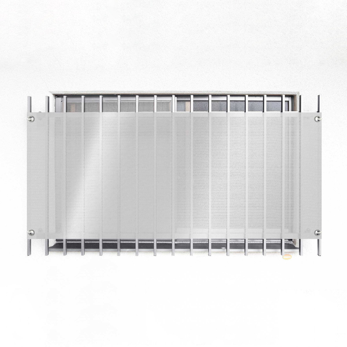 日除け シェード 遮熱 オーニング 開放廊下用 60cmx135cm （ 日除け名人 サンシェード すだれ 日よけ 紐付き 格子窓 遮光 UVカット 省エネ エコ 日差し 暑さ対策窓 廊下側 マンション エクステリア 屋外用 紫外線カット ）【39ショップ】