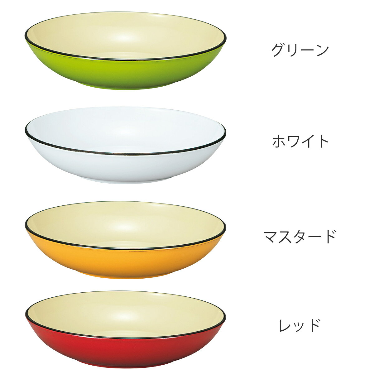 皿 和洋皿 S M L ナチュール （ 16cm 20cm 24cm 電子レンジ対応 食洗機対応 日本製 プラスチック 深型 プレート お皿 ボウル 食器 北欧風 おしゃれ かわいい 北欧 ナチュラル ）【39ショップ】 interior-palette-10194699 インテリアパレット サンプル画像2