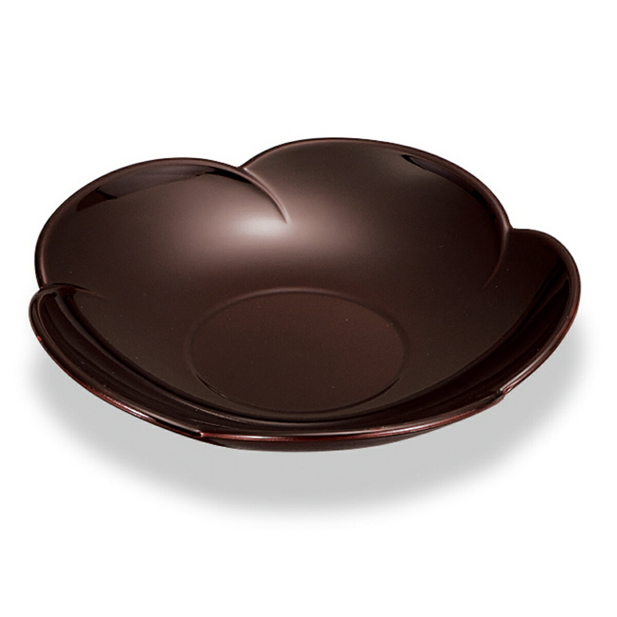 茶托 40梅型茶托 溜 （ 12cm プラスチック 樹脂 日本製 茶たく 茶器 和菓子 お茶菓子 皿 食器 花 梅 和..