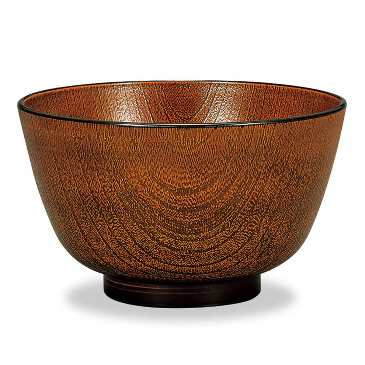 丼鉢 レンジ京型欅杢目丼 栃塗 （ 14.5cm 食洗機対応 電子レンジ対応 プラスチック 樹脂 日本製 ミニ丼 丼 どんぶり 丼物 ボウル 鉢 器 うつわ おしゃれ 和モダン 和風 ナチュラル 木目調 ）【39ショップ】