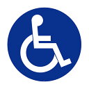 ミニスタンド専用 表示シール 車椅子 ( 標識 シール ステッカー 表示 サイン 案内 サイン標識 屋外 屋内 ) 【39ショップ】
