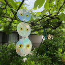 鳥よけ ピカット3兄弟 幅12×高さ41cm 吊り下げ ( 鳥除け 鳥害対策 鳥 忌避 反射 鈴付き 鳥おどし 屋外 家庭菜園 畑 簡単 吊るす 吊下げ ベラン...