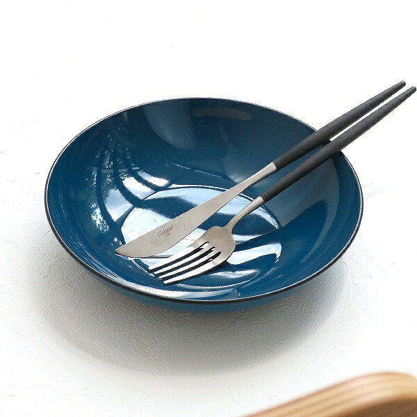 プレート 20cm 藍彩 プラスチック 皿 深皿 食器 山中塗り 日本製 同色5枚セット （ 送料無料 食洗機対応 電子レンジ対応 中皿 主菜皿 ボウル 浅鉢 サラダ 割れにくい 取り皿 ） 【39ショップ】