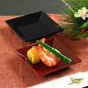 角皿 10cm クリーンコート加工 食器 山中塗 日本製 ( 食洗機対応 電子レンジ対応 皿 プレート お皿 小皿 器 四角 スクエア 前菜 お漬物 取り皿 デ...