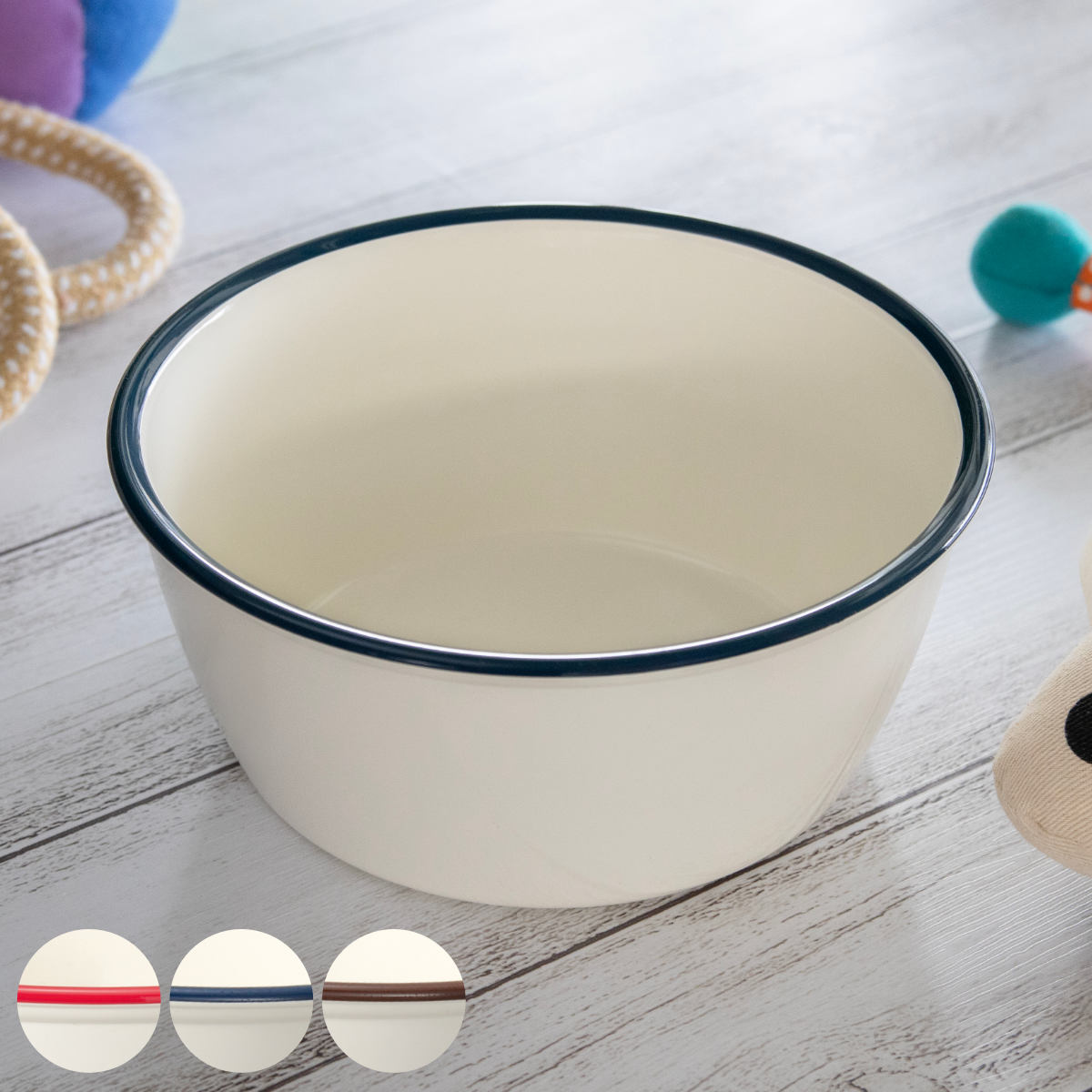 フードボウル MiyaWan HORO 800ml 犬 猫 食器 ( ペットボウル ペット用 餌皿 エサ皿 深型 軽量 安心 安全 ホーロー風 シンプル ペット...