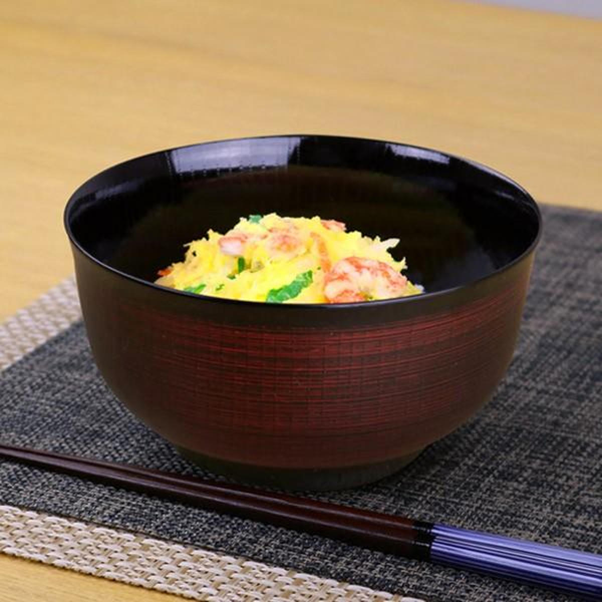 どんぶり 1100ml 日本製 クリーンコート 羽反型 刷毛目 曙 5個セット （ 和食器 丼 お椀 食洗機対応 電子レンジ対応 和食 食器 汚れにくい 洗いやすい ） 【3980円以上送料無料】