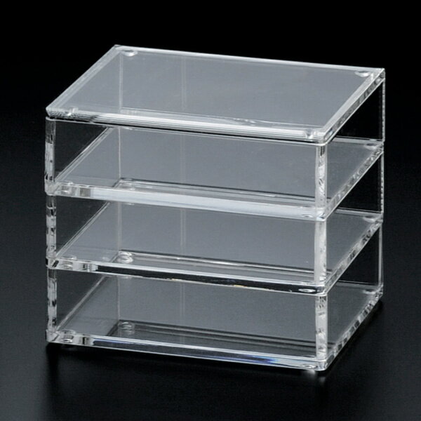 お重 13.5cm S M.STYLE 食器 和食器 プラスチック製 （ 送料無料 重箱 角 ミニサイズ スクエア 三段 アクリル 透明 おせち 三段重 料理箱 お重箱 3段 高級 アクリル製 おせち料理 和食 おしゃれ モダン ） 【39ショップ】