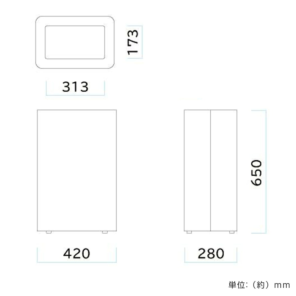 屋内用ゴミ箱 48L 回転蓋 ホワイト色 業務用ダストボックス 屑入 Mseries ( 法人限定 送料無料 ゴミ箱 屋内 ごみ箱 屋内用ごみ箱 ダストボックス 白 ホワイト 分別ゴミ箱 分別 可燃ごみ 不燃ごみ 分別ごみ箱 分別用 おしゃれ ) 【39ショップ】 [3]