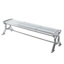業務用 屋内外対応エアーベンチ 背なしタイプ 180cm 3〜4人掛け用 ( 法人限定 送料無料 ベンチ 長椅子 屋内 屋外 クリア 透明 チェア いす 椅子 ...