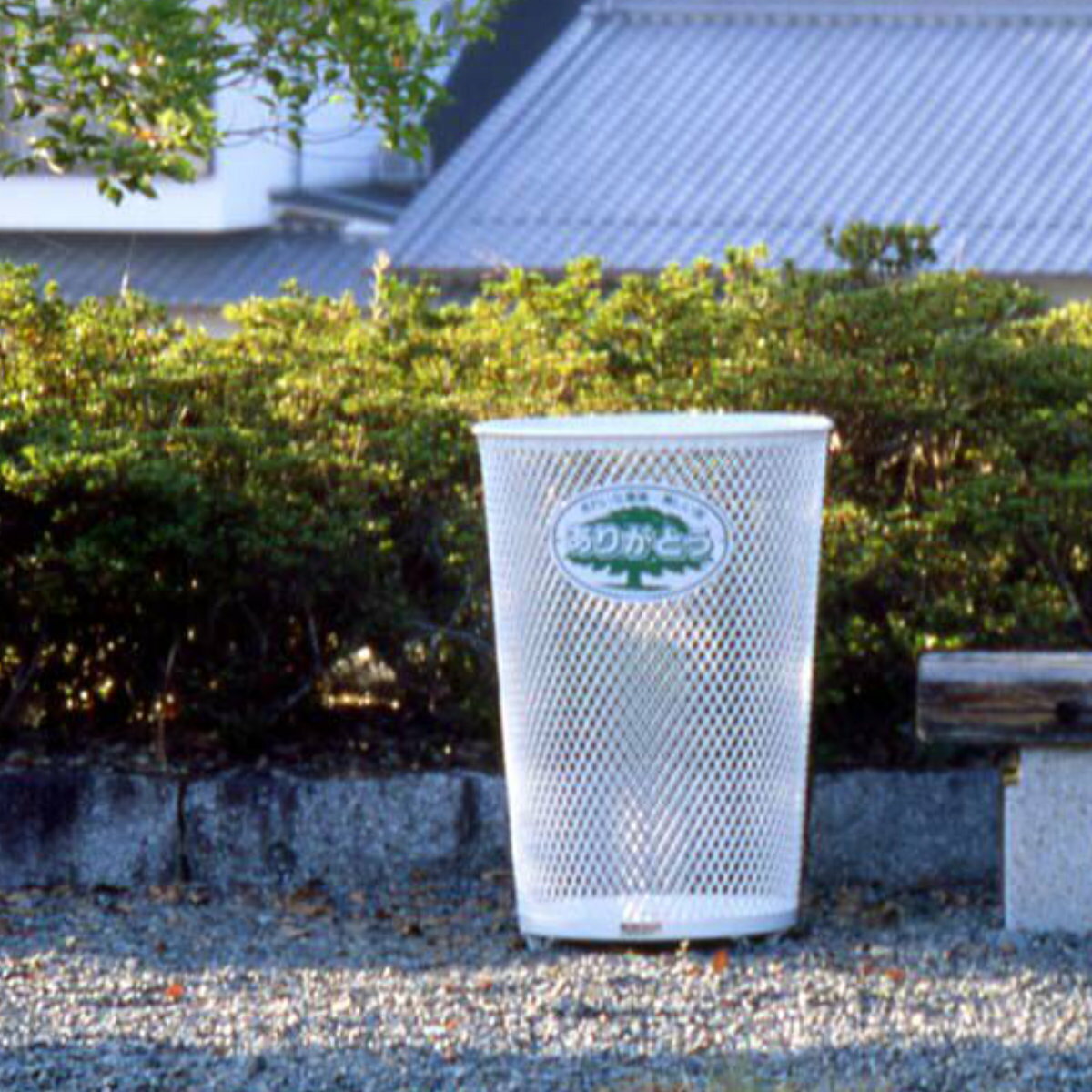 屋外用ゴミ箱 98L #100 大 センターパック 業務用 ( 法人限定 ダストボックス ごみ箱 大容量 分別用 丸型 分別ゴミ箱 98リットル ゴミ箱 ペール 丈夫 耐久性 中身が見える 公園 施設 )【39ショップ】 [3]