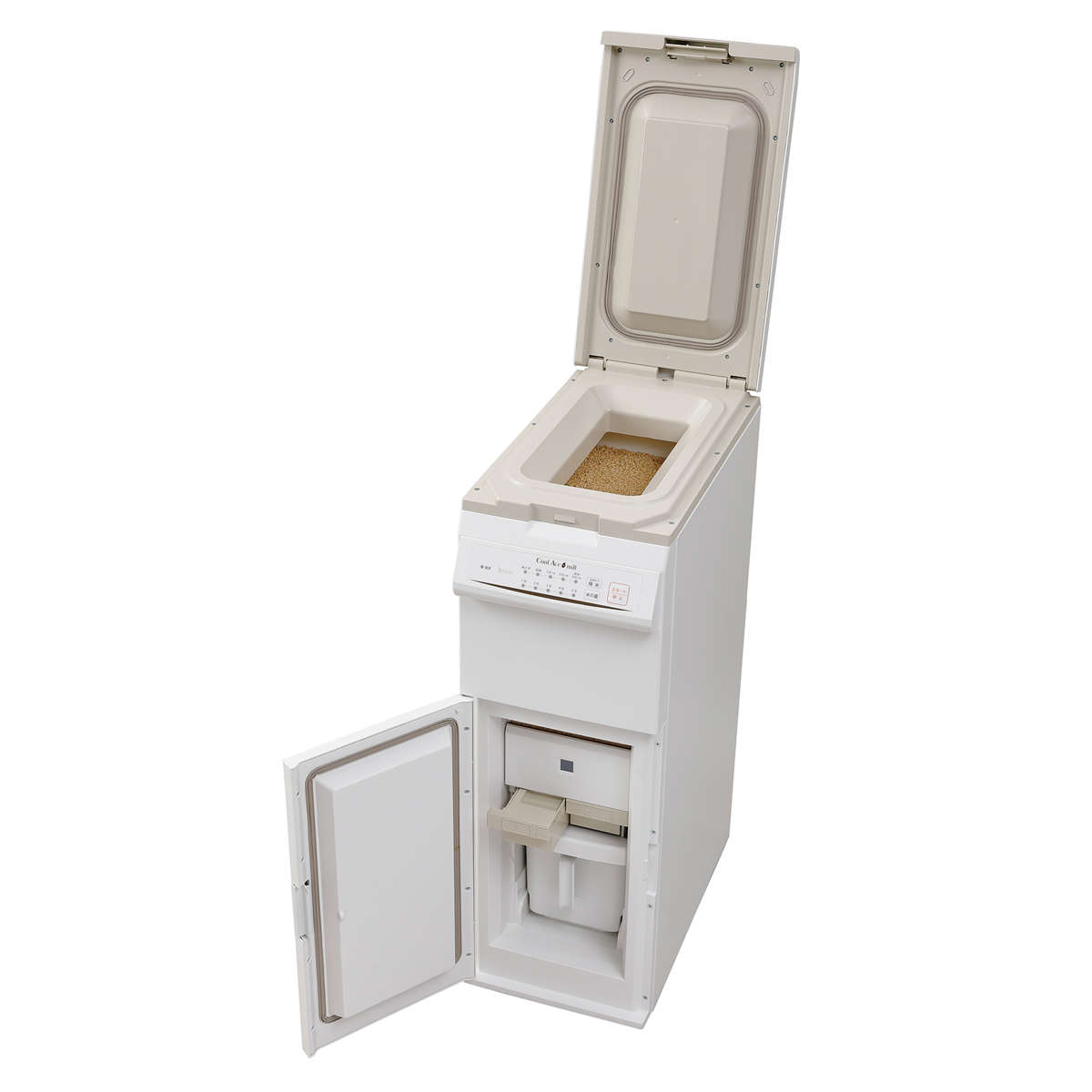 精米機 20kg 保冷精米機 クールエース＋ミル 米びつ （ 米櫃 こめびつ 精米 玄米 米保冷庫 保冷 冷蔵 ..