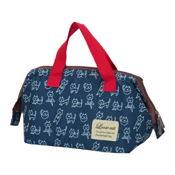 ランチバッグ 保冷 保温 ワイヤー入り ルーズキャット ネコ （ 保冷バッグ 保冷ランチバッグ 弁当袋 お..