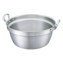 料理鍋 42cm 19L 厚板 極厚 厚板打出料理鍋 業務用 中尾アルミ ( ガス火専用 ガス火 両手鍋 打出し加工 打出し アルミ鍋 アルミ製 日本製 業務用...