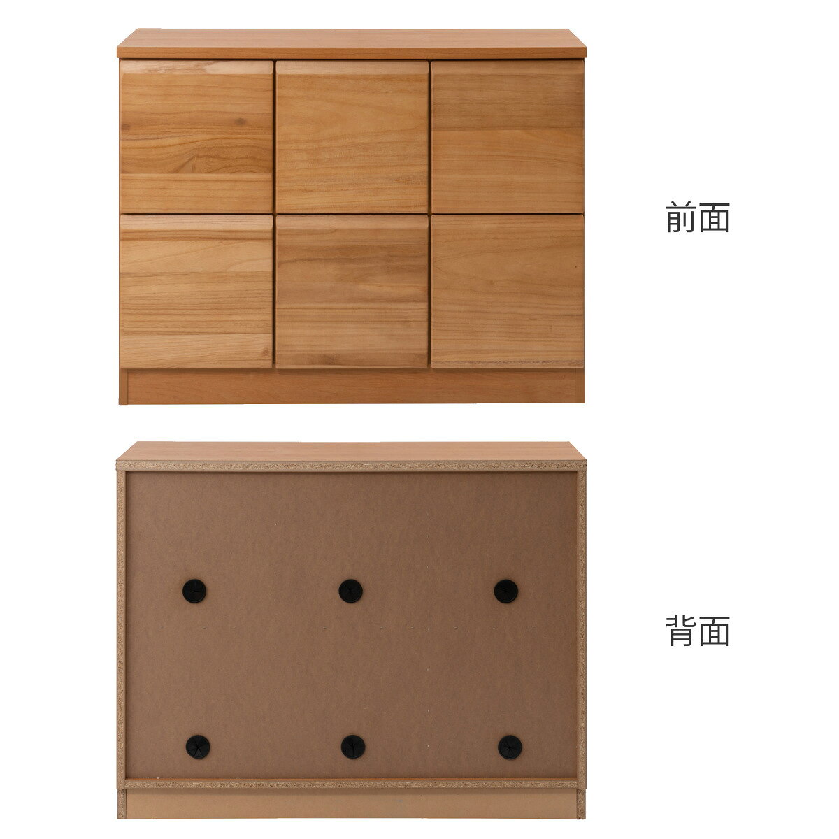 桐 キャビネット 幅107.5cm 扉タイプ 日本製 完成品 ( 棚 ラック 扉 収納 天然木前板 A4対応 リビング収納 ルーター収納 配線穴 ホワイトウォッシュ ライトブラウン )【39ショップ】 [3]
