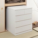 押入れ収納 タンス 幅75cm 4段 奥行65cm キャスター付 日本製 ( 木製 押入れ クローゼット 収納 クローゼット収納 完成品 組立不要 すぐ使える ...