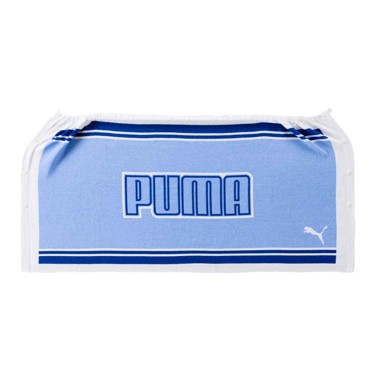 巻きタオル PUMA ブルー 60×120cm （ プーマ タオル プール ラップタオル キッズ ブランド 巻き ビーチ..