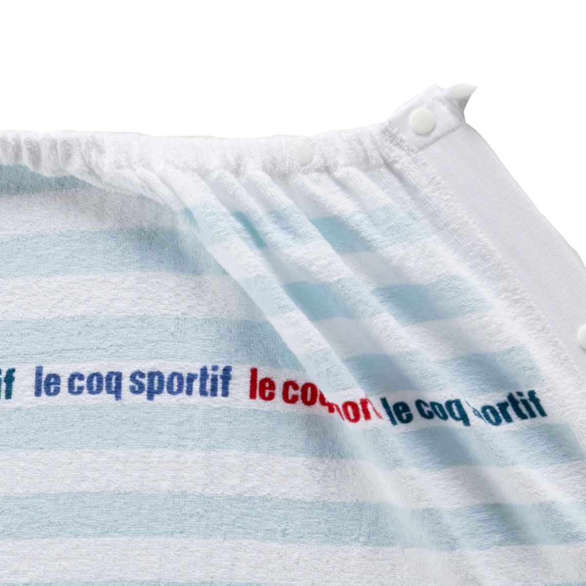 巻きタオル 80×120cm ルコック le coq sportif （ タオル プール ラップタオル キッズ スポーツ 綿100 ルコックスポルティフ プール用タオル 海水浴 ビーチ UVカット ネームタグ 記名 ） 【39ショップ】 3