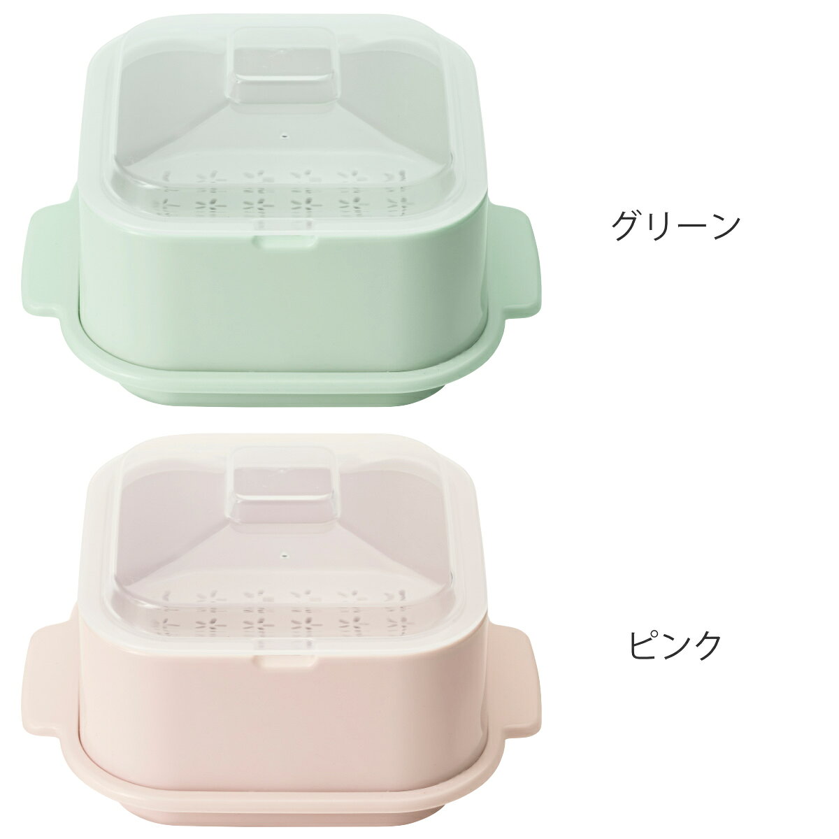 ＆NE クッキングスチーマー Recopo 蒸し器 電子レンジ調理器 （ レンジ調理器 レンジ 簡単 手軽 時短 調理 電子レンジ 日本製 調理器具 火を使わない 便利グッズ 電子レンジ調理 時短調理 食洗機対応 温野菜 おしゃれ かわいい ）【39ショップ】 interior-palette-10158505 インテリアパレット サンプル画像2