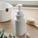 ディスペンサー ラシプーロ ムースボディポンプ 陶器 ( ディスペンサーボトル ボディソープ 詰め替え ボトル 泡せっけん お風呂 詰め替え容器 泡タイプ ハン...