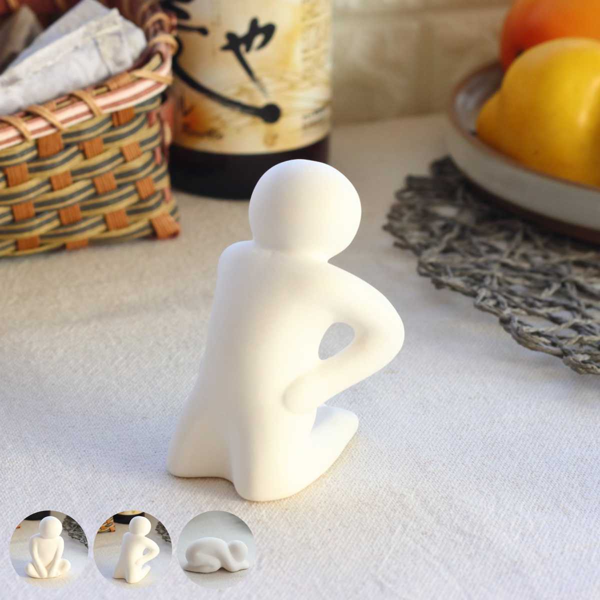 アロマストーン リラックス君 陶器 （ アロマ アロマオイル 石 芳香剤 かわいい おしゃれ 置き物 ...