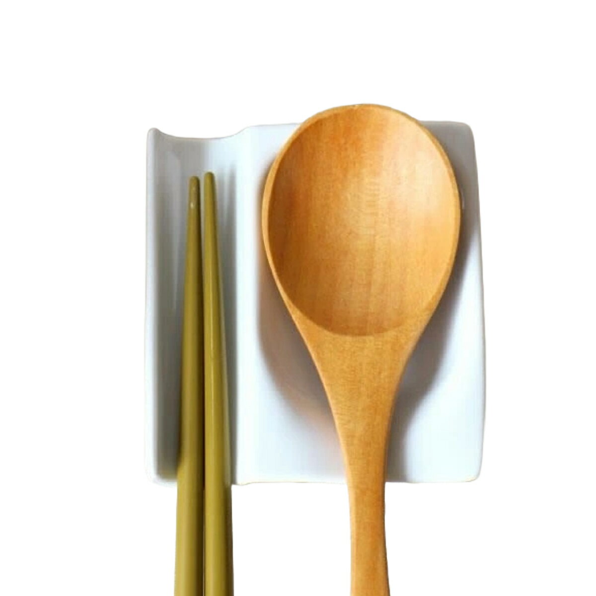 箸置き カフェのお箸＆スプーン置き 深皿タイプ （ 磁器 日本製 箸おき お箸置き カトラリー 醤油皿 プレート おしゃれ シンプル ）【39ショップ】