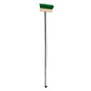 デッキブラシ 長さ112cm 幅18cm 3本セット ( 床ブラシ ベランダ 長柄 ナイロンブラシ 床磨き ベランダ掃除 玄関 玄関掃除 タイル お風呂掃除 ガ...