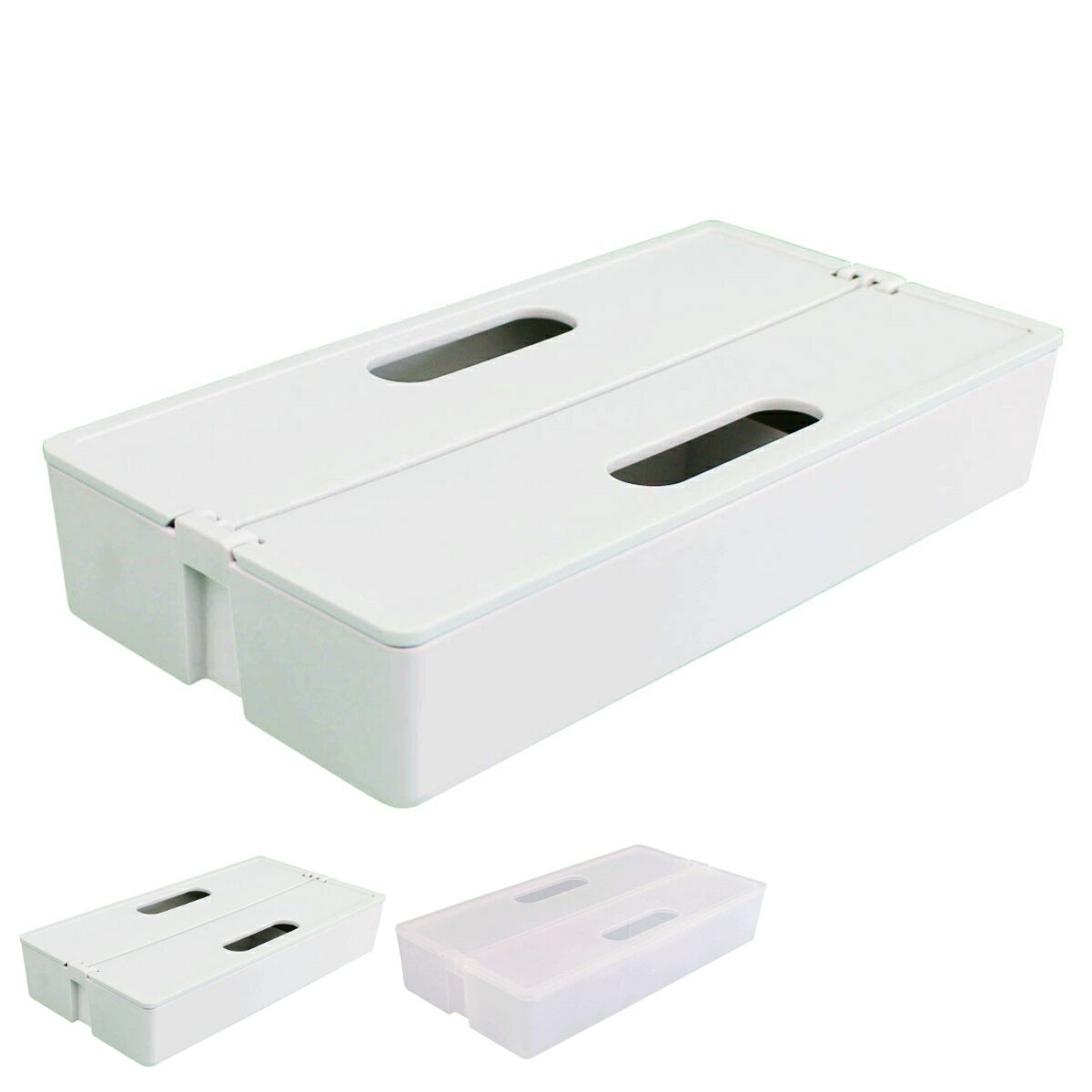 収納ボックス かるコン M フタ付き プラスチック 小物収納 ( 白 ホワイト クリア 収納 ケース ボックス 小物収納ケース 小物ケース 持ち手付き おしゃれ...