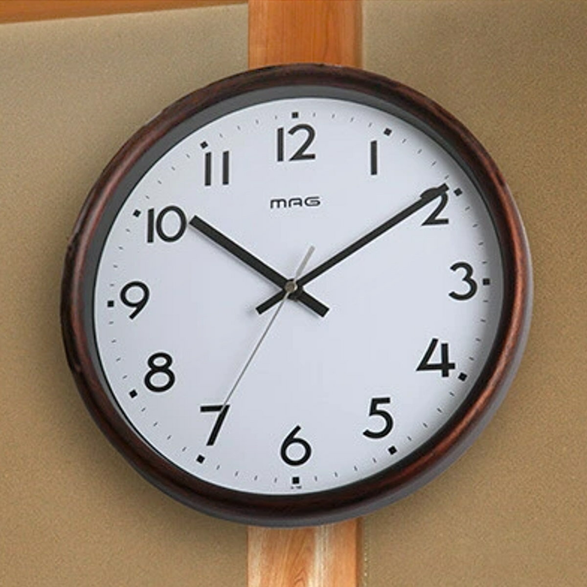 掛け時計 電波掛時計 トルテ MAG （ 電波時計 電波 壁掛け時計 アナログ インテリア 雑貨 壁掛け 見やすい 夜間秒針停止機能 ステップ秒針 リビング 居間 とけい クロック 掛け 和室 洋室 おしゃれ ）【39ショップ】
