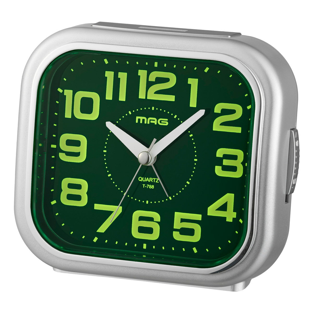 目覚まし時計 連続秒針 静音 しののめ MAG 置き時計 （ 目覚し時計 めざまし時計 アラームクロック 光る 文字盤 ライト 静か シンプル スヌーズ スタイリッシュ 寝室 ベッドサイド リビング 勉強机 ）【39ショップ】