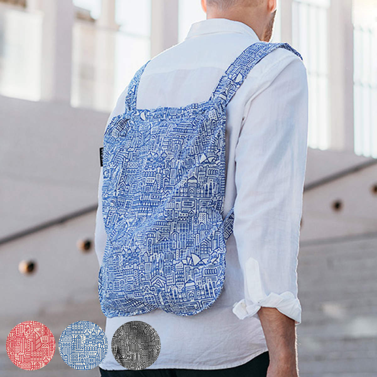 ノット・ア・バッグ エコバッグ リュック エコバッグ notabag BAG ＆ BACKPACK Hello World （ ノットアバッグ Notabag 折りたたみ 2way 撥水 ブランド トート リュック トートバッグ バックパック 鞄 かばん リュックサック コンパクト 肩掛け 大容量 撥水加工 ）【39ショップ】