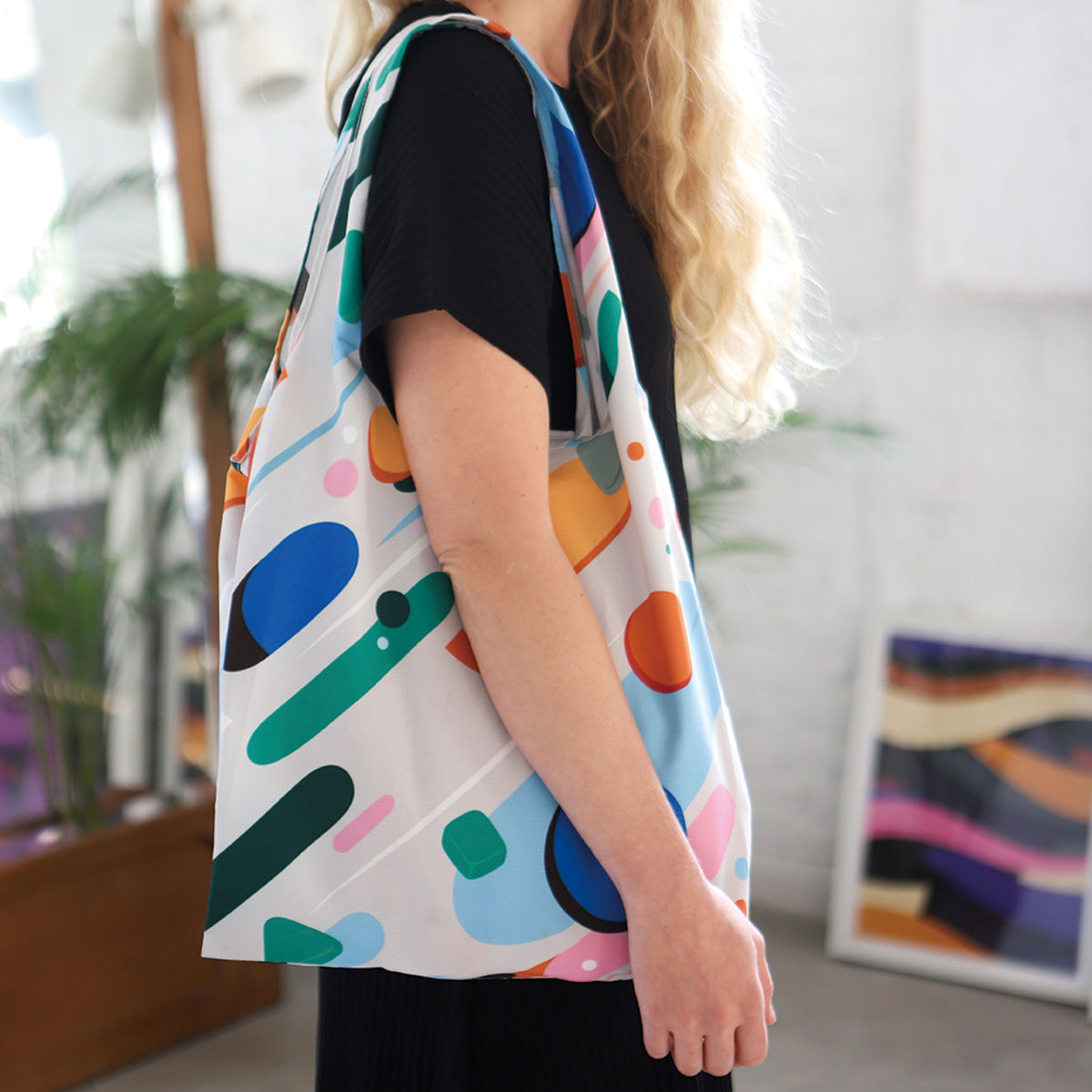 エコバッグ Notabag Tote Petra Eriksson Fruit Salad （ ノットアバッグ 折りたたみ マチ広 ブランド トート トートバッグ おしゃれ 手提げかばん 手提げ サブバッグ マイバッグ 鞄 かばん コンパクト 肩掛け 軽量 大容量 カラフル ）