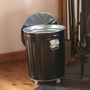 灰入れバケツ 30L 二重底 灰入れ ふた付き キャスター付き 暖炉 ゴミ箱 obaketsu オバケツ ( バケツ 灰 薪入れ 灰取り フタ付き 灰バケツ ペ...