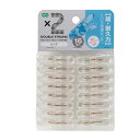 洗濯ピンチ ポリカピンチ 16個入 ( 洗濯 ピンチ 洗濯ばさみ クリップ 洗濯用品 16個 プラスチック 洗濯バサミ クリア ) 【39ショップ】
