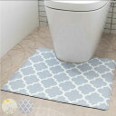 トイレマット ササッと拭けるトイレマット 55×60cm ( トイレ マット 拭ける PVC 標準 滑り止め すべり止め 撥水 滑りにくい お手入れ 簡単 お手...