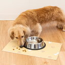 ペットマット ラクペトモ ランチョンマット フードボウル 拭ける 防水 ( ペット用 PVCマット マット 食事マット 犬用 猫用 滑らない 汚れ防止 フリーカ...