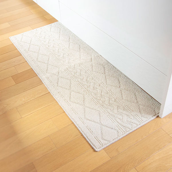 キッチンマット 120 45×120cm サニー インテリアマット ニット風 （ キッチン マッ...
