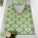 トイレマット ロング 耳長 105×70cm ナチュラル ( トイレ マット 滑り止め 足元マット ラグ トイレグッズ トイレタリー すべり止め 北欧 ) 【39ショップ】