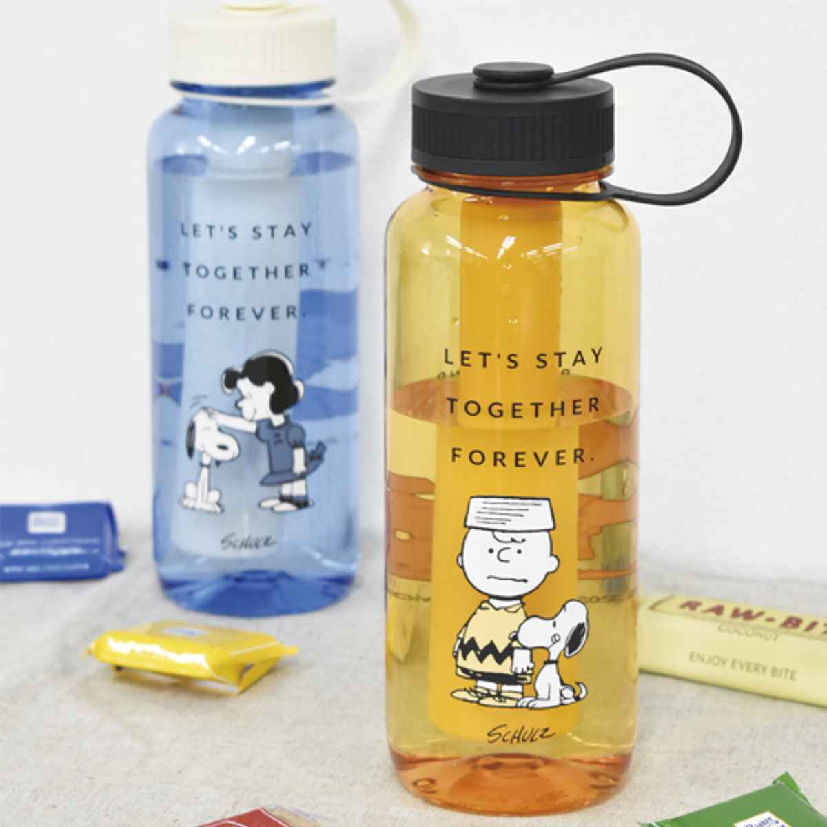 水筒 750ml プラスチック ドリンクボトル アイスチューブ付 PEANUTS スヌーピー （ SNOOPY 直飲み プラスチックボトル クリアボトル プラボトル 透明 直のみ マグ ボトル マグボトル ダイレクトボトル マイボトル ）【39ショップ】