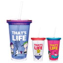 タンブラー 550ml スヌーピー ストロータンブラー ( PEANUTS キャラクター かわいい おしゃれ コップ カップ プラコップ 軽い 割れにくい 大き...