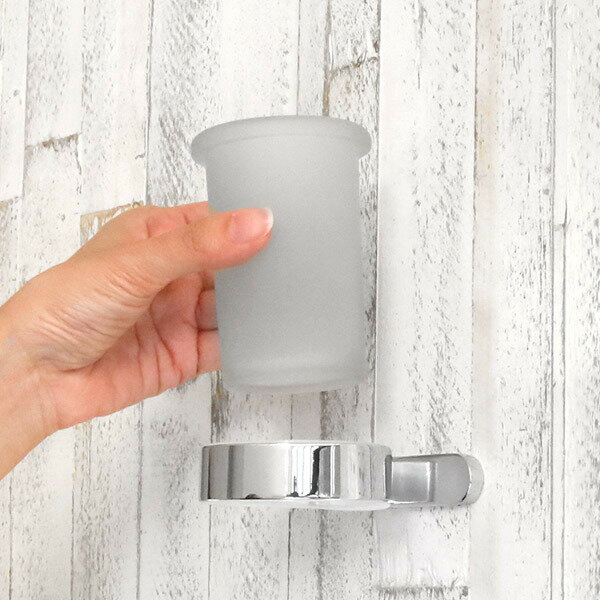 タンブラー BISK NATURA コップ ビスク ( 歯みがきコップ スタンド 壁付け ガラス ステンレス うがいコップ タンブラースタンド コップスタンド ...