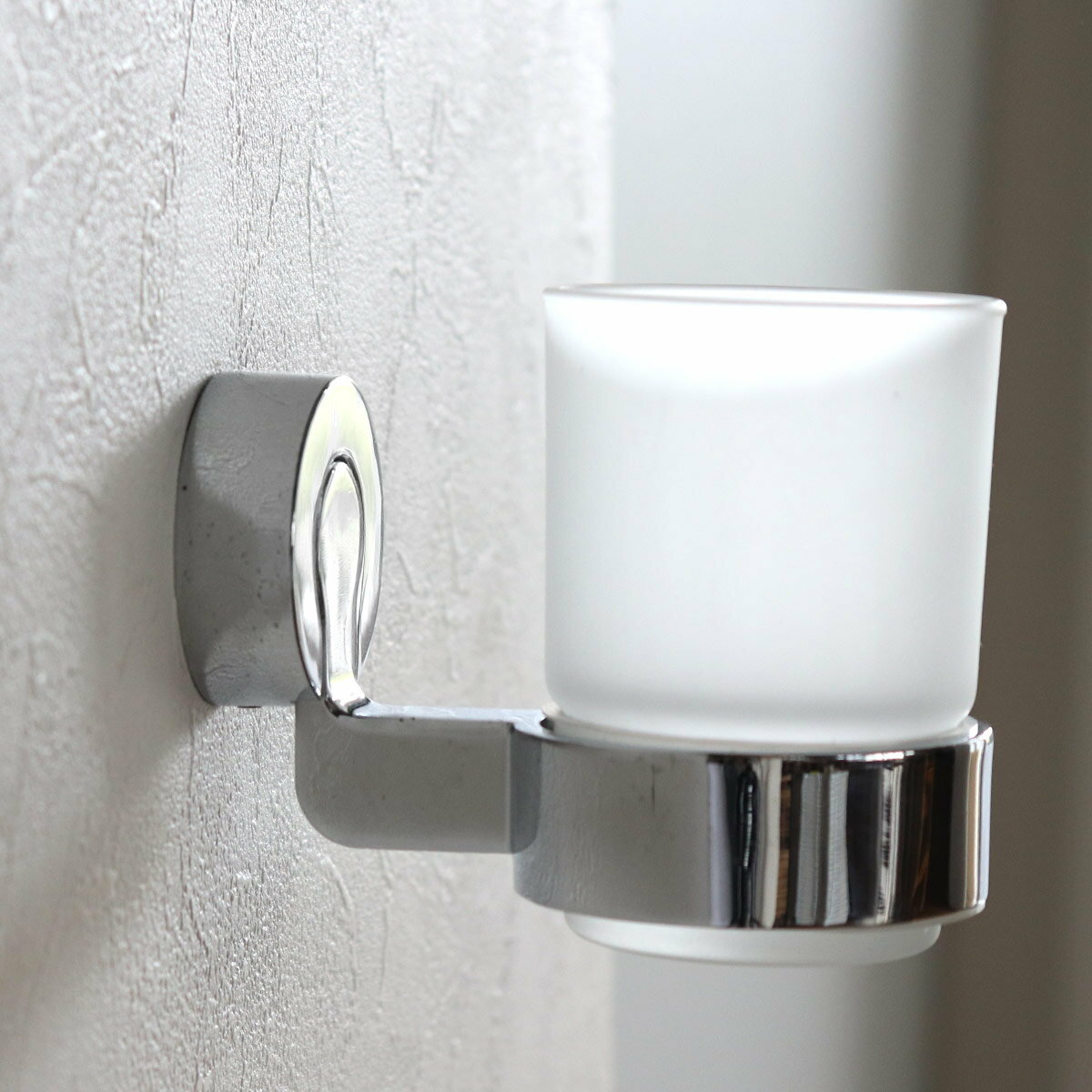 コップ BISK VENTURA タンブラー ビスク うがいコップ 洗面 ( 歯みがきコップ スタンド 壁付け ガラス タンブラースタンド コップスタンド ホル...