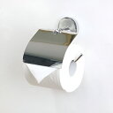 トイレットペーパーホルダー BISK SENSATION ふた付き シングル アイアントイレットペーパー ホルダー ( トイレットペーパー 紙巻器 収納 ペーパー カバー トイレ収納 リフォーム DIY 石膏ボード用 )【39ショップ】