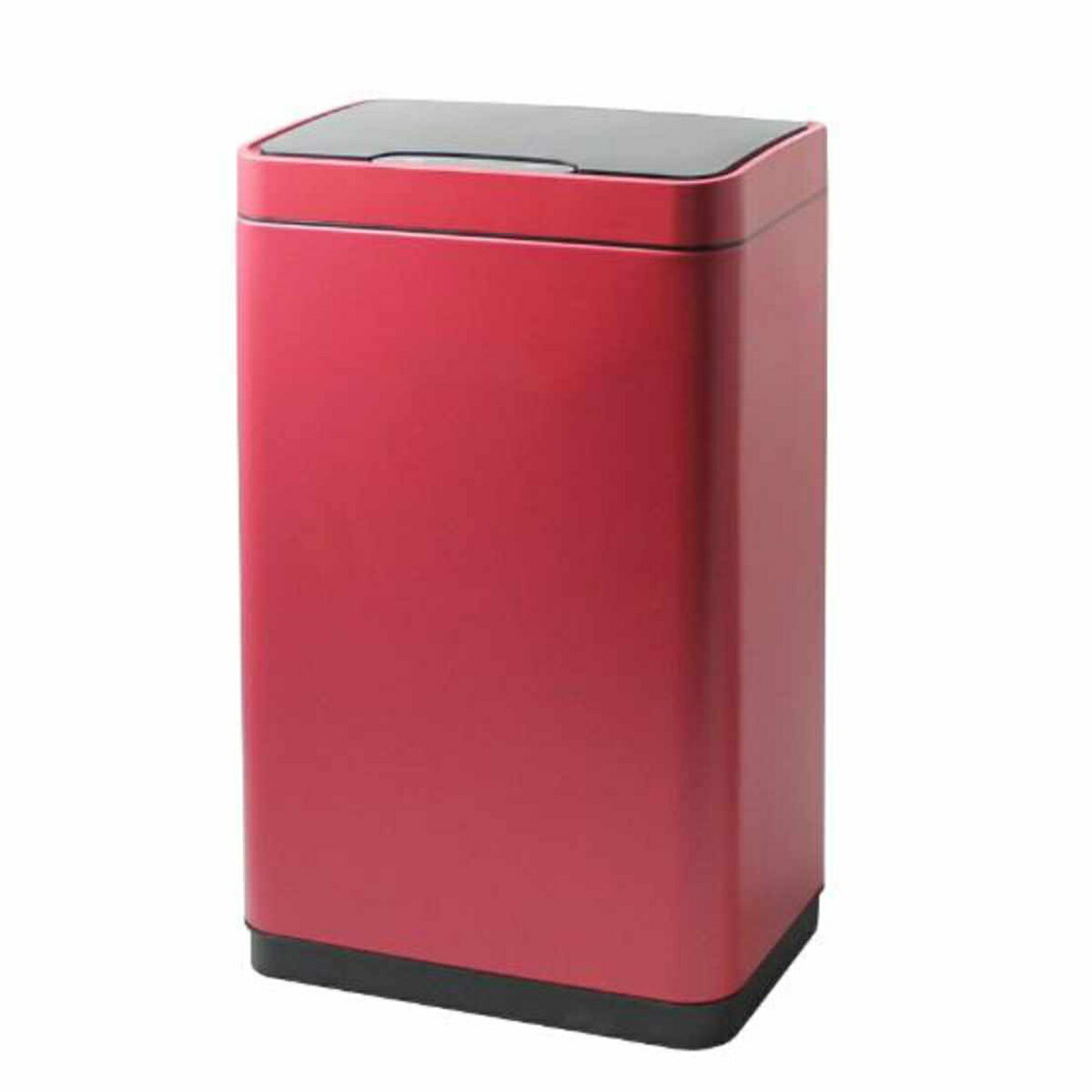 Stainless Steel - ゴミ箱 30L JAVA Vegas センサー 電池式 （ ごみ箱 30リットル ジャバ ベガス 奥行25.6 スリム ふた付き 自動開閉 自動 角型 レッド 袋 見えない 静音 ゆっくり閉まる フタ付き 蓋付き シンプル リビング コンパクト おしゃれ ）【39ショップ】