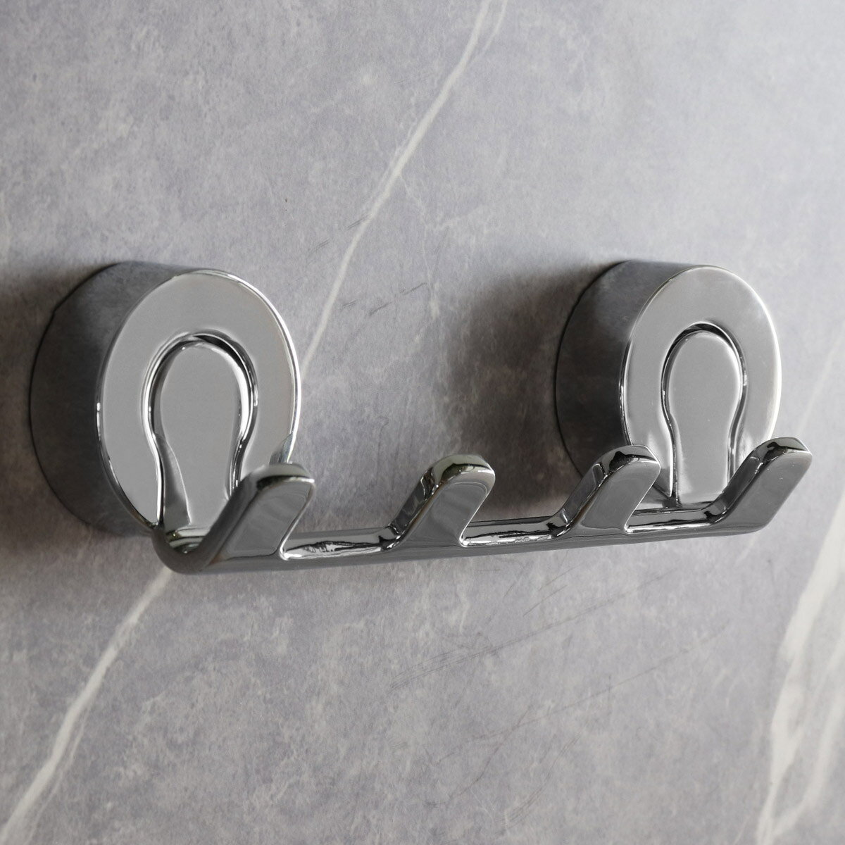 フック 4連フック BISK VENTURA 4フック ビスク 洗面 洗面収納 収納 （ フック タオルフック バスタオルフック ステンレス バスローブ タオル バスタオル ダブル 引っ掛け 壁付け 壁掛けフック 省スペース ホテルライク ）【39ショップ】