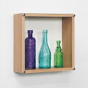 コレクションケース 25×25cm 置き掛け両用 BOX型 フィギュア L401 ( ケース アクリル ボックス 収納 ディスプレイ 保管 透明 薄い 薄型 2...