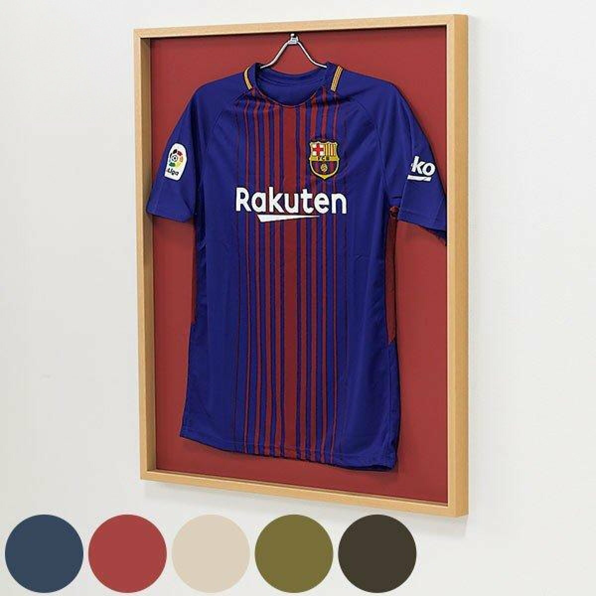 ユニフォーム 収納 ユニフォーム額 L208 Mサイズ フレーム ナチュラル （ 額 ディスプレイ 額縁 ユニフォームケース 掲示フレーム 壁掛け コレクション ディスプレイケース バックボード 飾る ハンガー 額装 インテリア ）【39ショップ】